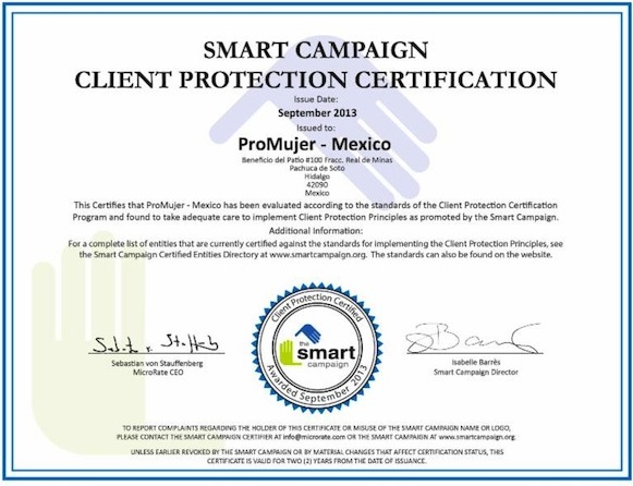 Smart Campaign Certificate PM Mexico
