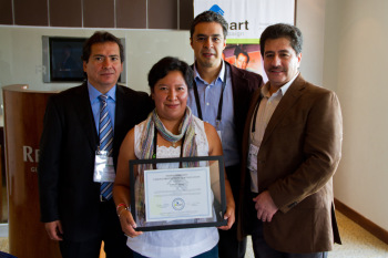 Pro Mujer Mexico delegation at certification award ceremony held in Guadalajara.