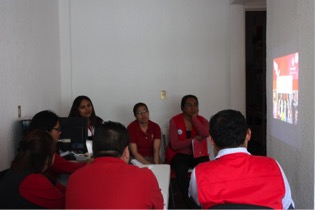 Pro Mujer in Mexico receives training on the ILCB loan procedures.