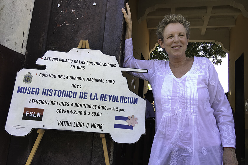 Pro Mujer supporter Sue Hagedorn at the Revolution Museum.